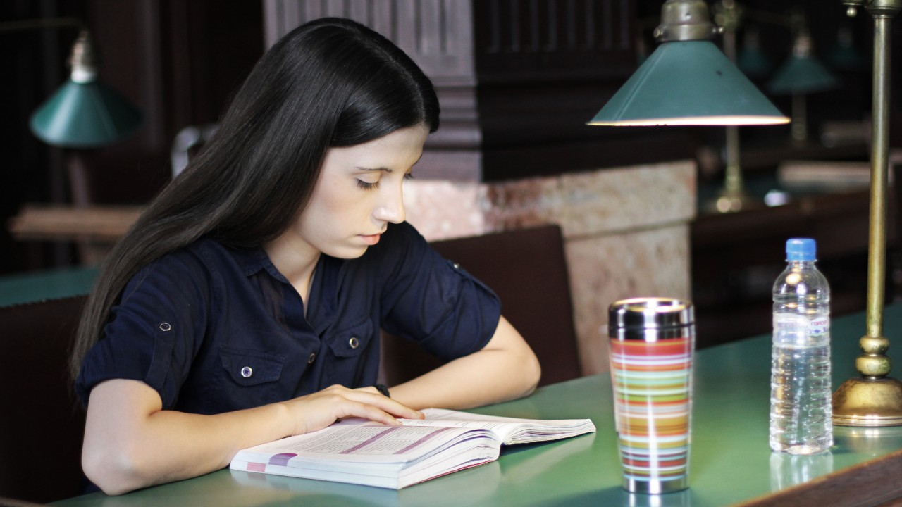 Working in the main reading room
